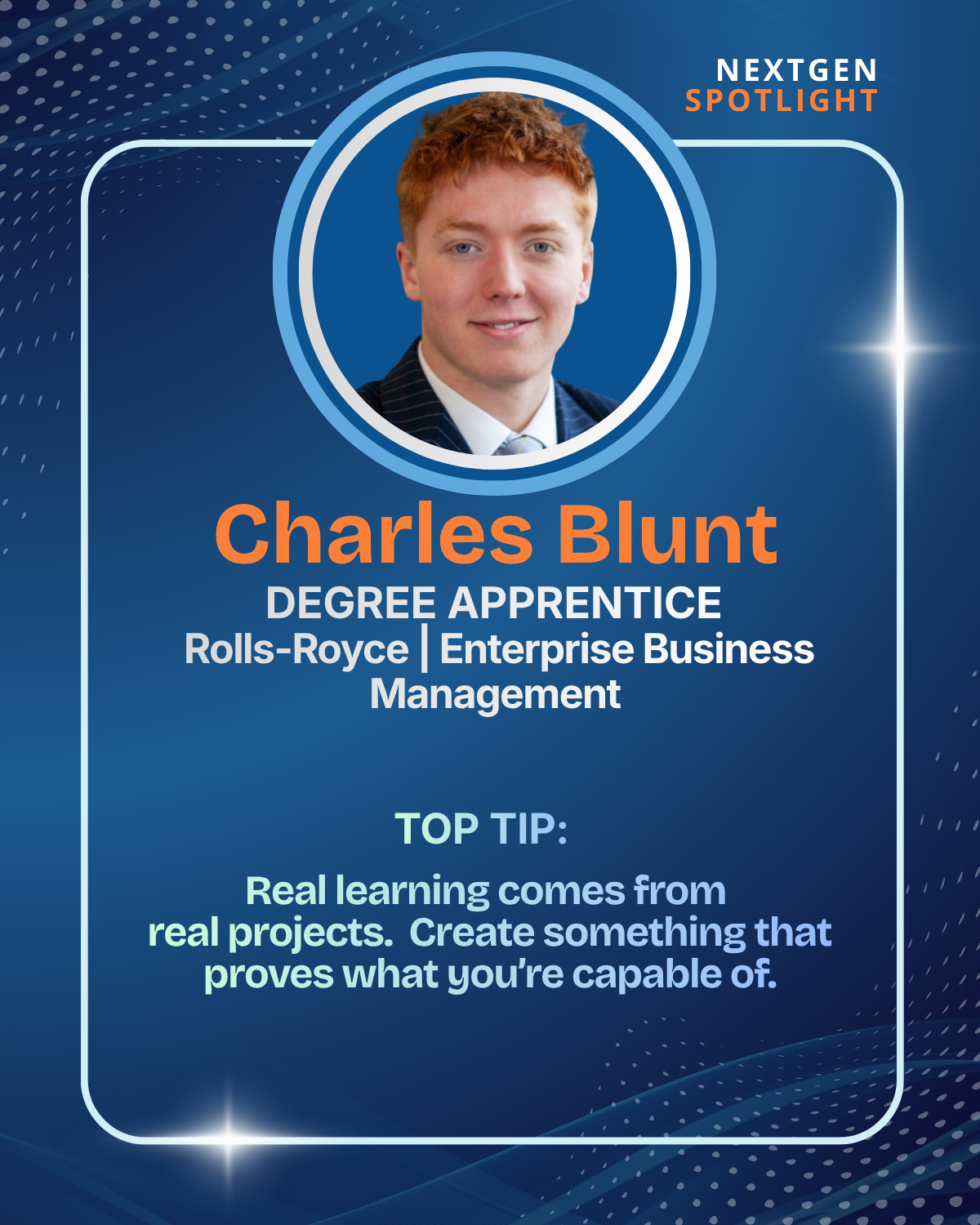 NextGen Spotlight Charles Blunt